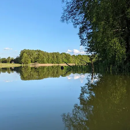Rozany Ogrod - Dom Pod Lasem, Z Widokiem Na Jezioro I Kominkiem, Rowery, Lodka, Rowerek Wodny Przezmark Exterior foto